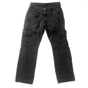 Wrangler Men’s Black Plaid Lined Cargo Pants 30/30